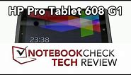 HP Pro Tablet 608 G1 detailed review, performance tests.