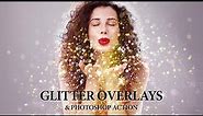 Blowing glitter Overlay Photoshop Action Tutorial