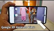 How to View Google 3D Animals in Your Mobile \ AR Feature