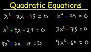 How To Solve Quadratic Equations By Factoring - Quick & Simple! | Algebra Online Course