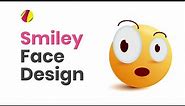 How to design a Smiley Face in free vector app (Gravit Designer). Emoji design tutorial