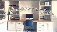 DIY Built-In Desk and Shelves - IKEA Billy Bookcase Hack