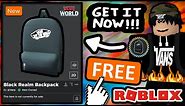 FREE ACCESSORY! HOW TO GET Black Realm Backpack! VANS WORLD EVENT! (ROBLOX)