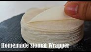 Homemade Siomai Wrapper from Scratch