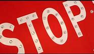 30" Solar Powered Flashing LED Stop Sign | LED Lighting Solutions