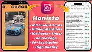 honista iphone story🔥honista round edge story setting | honista story round / honista new features