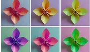 How to Fold an Origami Hollow-Petal Flower (version 1)
