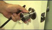 How to unlock a bedroom door without a key