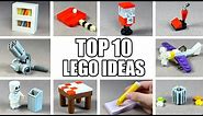 TOP 10 Easy LEGO Building Ideas Anyone Can Make