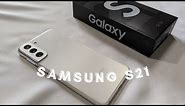 Samsung Galaxy S21 5G Unboxing: Phantom White 👻