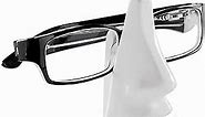 Torre & Tagus Leon Nose Shaped Eyeglasses Holder Display Stand, White