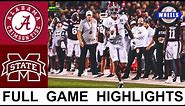 #5 Alabama vs Mississippi State Highlights | College Football Week 7 | 2021 College Football