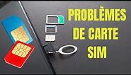 Comment régler les problèmes et erreurs d'une carte SIM / iPhone et Android