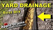 How To Build and Install the BEST Yard Drain, French Drain, 2 Great Systems Combined