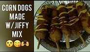 Corn dogs the simple way with jiffy mix