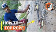 How To Set Up A Top Rope Anchor | Climbing Daily Ep.1761