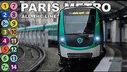 🇫🇷 Paris Metro - All the Lines / Toutes les Lignes - Métro de Paris (2022) (4K)