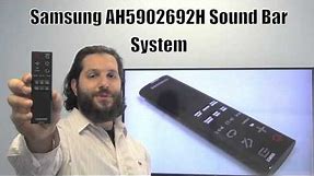 SAMSUNG AH5902692H Sound Bar System Remote Control - www.ReplacementRemotes.com