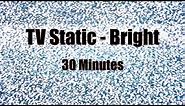 TV Static - Bright - 30 minutes