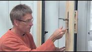 Adjust Thumb-turn Lock on French Patio Door's Inactive Panel