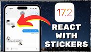 How To React With Stickers On iMessage (NEW!)