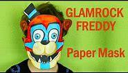How to Make Easy GLAMROCK FREDDY Paper Mask｜Fnaf Security Breach Drawing