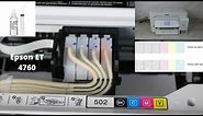 How To Flush/Clean The Epson ET 4760 Not Printing Color/Black