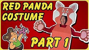 Turning Red Cardboard Panda Costume Tutorial! Part 1!