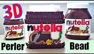 DIY 3D Perler Bead Nutella Jar/Container