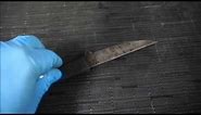 taking care of high carbon steel knives - removing rust