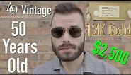 50 Year old Vintage American Optical 12K GF Aviator Sunglasses Unboxing