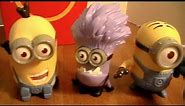 Despicable Me 2 MINIONS FULL SET OF 8 Happy Meal Toys (2013) Review! by Bin's Toy Bin