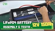 How to assemble 12V 150Ah LiFePO4 Batteries for Electric Boats?