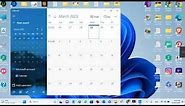 How To Put Or Add Calendar On Desktop Windows 11