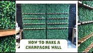 DIY champagne wall | DIY party decor |