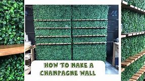 DIY champagne wall | DIY party decor |