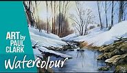 How to Paint a Winter Snow Scene in Watercolour
