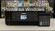 Epson Connect Printer Setup Utility | epson.com/connect | Steps Install Epson Printer on Windows 10