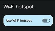 How to enable and use Wi-Fi hotspot on Android 12 or 13 phones