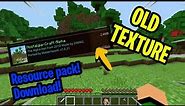 Nostalgia-alpha texture pack download! available mcpe, and pc bedrock edition