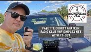 Using my Yaesu FT-897 to call the Fayette County Amateur Radio Club VHF simplex net #hamradio #ft897