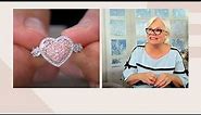 Affinity Diamonds Pink Diamond Heart Ring, 14K Gold on QVC