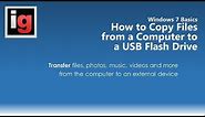 How to Copy or Transfer Files from a Computer to a USB Flash Drive