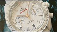 Omega Speedmaster White Side of The Moon | White Ceramic Watch | Co-Axial 9300 | 311.93.44.51.04.002