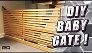 DIY Modern Baby Gate Pet Gate (No Drilling Holes In The Walls!) How to Build (Design Files Included)