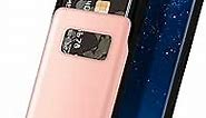 GOOSPERY Galaxy S8 Case, [Sliding Card Holder] Protective Dual Layer Bumper [TPU+PC] Cover with Card Slot Wallet for Samsung Galaxy S8 (Rose Gold)