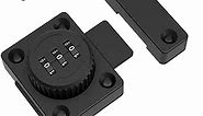 Cabinet Password Latch, Keyless Cabinet Lock, Cabinet Latch, Combination Latch, Combination Lock, Easy to Install, Privacy Lock, for One-Way Door, Cabinet, Drawer, etc, Black, 1 Pack
