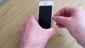 iPhone 5S 5C How to insert/remove Nano Sim Card Tray