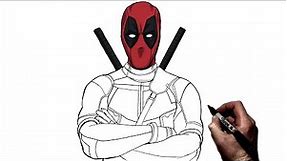 How To Draw Deadpool | Step By Step | Marvel