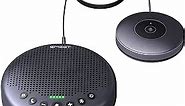 EMEET Conference Speaker and Microphone w/8+1 Mics, 360° Voice Pickup, Noise Reduce, Bluetooth/USB/Dongle Speakerphone for 14 People w/Daisy Chain for 25, Compatible w/Leading Platforms, 2024 Version